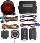 Banvie Car Alarm System Remote Start Kit & Push To Engine 2.WITH Siren. Fixed Price $64.99.