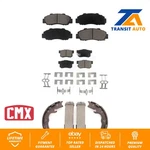 Front Rear Ceramic Brake Pads Parking Shoe Kit For Honda Odyssey Acura Legend Rl. Fixed Price $67.73.