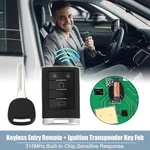 Set 315MHZ Keyless Entry Remote Ignition Transponder Fob For Cadillac Cts. Fixed Price $21.99.