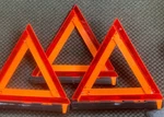 Emergency Highway Safety Triangles Cortina Strato Flare 219 Hardshell Case. Fixed Price $19.99.