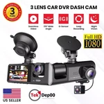 Dual Lens Car Dash 1080P Hd Front/rear/inside Video Recorder Camera G-sensor. Fixed Price $19.99.