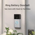New Ring Wireless Doorbell - 1080P Hd Video, W/ Motion Detection Silver. Fixed Price $62.98.