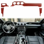 Red Carbon Fiber Center Console Panel Trim Ford Mustang 2015+ Accessories. Fixed Price $74.33.