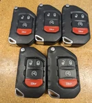 Lot Of 5 Oem Jeep Flip Key Fob Remotes OHT1130261 4 Buttons. Fixed Price $75.00.