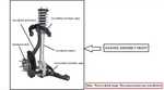 Right Front Suspension Knee Assembly Oem 2012 Mazda 5. Fixed Price $150.00.