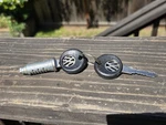 Pair Vw Keys Logo Emblem Rabbit MK1 Jetta Beetle Bug Vb Door Cylinder Lock. Fixed Price $18.99.