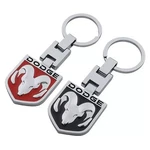 Dodge Ram Logo Double-sided Metal Keychain Black/red Car Ring. Fixed Price $13.99.