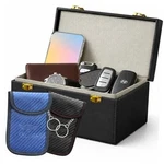 Premium Faraday Box With 2 Elegant Black Dual Golden Closures. Fixed Price $41.57.