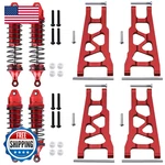 Hobbypark Front Rear Aluminum Suspension Arms Set And Full Metal Shock Absorber. Fixed Price $78.09.