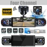 Car Camera Dash Front And Rear Left Right, 4-CHANNEL Video Recording Wifi. Fixed Price $37.70.