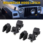 Strong Hood Lock Pins Latches Kit Catch Fit Jeep Wrangler 1997-06. Fixed Price $21.99.