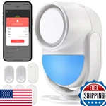 Cokuct Wifi Pir Motion Detector Alarm 4 Door Sensors And 2 Remote Home. Fixed Price $35.39.