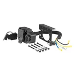 Curt 57102 7-WAY Round Rv & 4-WAY Flat Multi-function Socket W/ Backup Alarm. Fixed Price $62.23.
