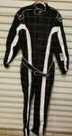 K1 Triumph SFI-1 Auto Racing Suit, 1-PIECE, Black/white, Xxxl, Model 30043424. Fixed Price $99.99.