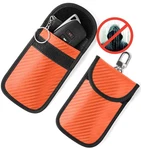 Vammcht Upgraded Faraday Bag For Key Fob (2 Pack), Premium Orange. Fixed Price $14.96.