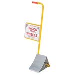 Vestil Aluminum Wheel Chock With Handle & Sign EALUM-7-HS. Fixed Price $216.63.