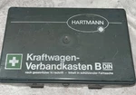 Vintage Hartmann First Aid Kit, B Din 13164, Made Germany, Open. Fixed Price $34.00.