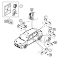 Genuine Mopar Remote Start And Keyless Entry Antenna 68599183AA. Fixed Price $99.10.