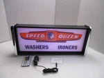 Speed Queen Washers Irons Led Display Lighted Sign Lightbox Wall Hanging. Fixed Price $125.00.