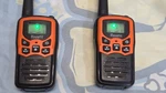Rivins Walkie Talkie Long Orange 2 Way Radio Charger Tested Aaa Powered. Fixed Price $13.19.