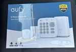 Eufy Security 5-PIECE Alarm Kit W/ Homebase, Keypad, Motion/entry Sensors. Fixed Price $97.00.