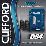 Clifford D9857X 2-WAY 1-MILE Led Remote Control Kit With Antenna DS3 And DS4. Fixed Price $139.99.