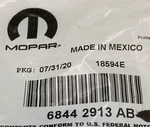 New Genuine Mopar 68442913AB Integrated Key Fob Transmitter 2019-2023 Ram 1500. Fixed Price $193.89.