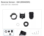 New Oem Reverse Sensor Gm (89046909) 2000-2007 Cadillac Buick. Fixed Price $145.00.