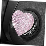 Heart Shape Car Engine Start Button Cover, Sparkly Rhinestone Ignition Pink. Fixed Price $9.98.