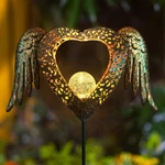 Leds Solar Heart Stake Lights For Garden Metal Warm White, Memorial Gift - Pe.... Fixed Price $34.56.