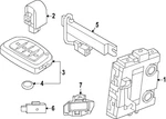 Genuine Hyundai 2022-2024 G90 GV60 Ioniq Keyless Entry Antenna 95460-CN100. Fixed Price $49.40.
