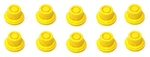 10 Pack Replacement Yellow Spout Caps Top Hat Style Fits # 900302. Fixed Price $17.39.