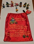 2008 Vintage Rare Blokker Sinterklass Figure Set- Zwart Piet Plus Bag. Fixed Price $79.95.