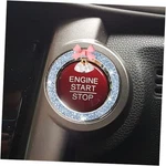 Bling Diamond Car Engine Start Stop Button Decoration Ring - Light Blue. Fixed Price $10.25.