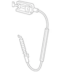 Genuine Volkswagen Cable 7N0-837-017-B. Fixed Price $49.11.