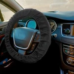 One Size Black Soft Stretch Car Steering Wheel Cover Protection Fit All Best New. Fixed Price $24.17.