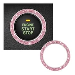 Bling Crystal Double Rhinestone Car Engine Start Decoration Ring, Sparkling P.... Fixed Price $9.65.