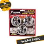 Trimax TRP3170 Stainless 70MM Round Padlock W/ 10MM Shackle 3-PACK Keyed Alike. Fixed Price $53.33.