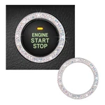 Kewucn Bling Crystal Double Rhinestone Car Engine Start Decoration 1 Pc, Ab. Fixed Price $8.23.