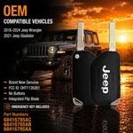 Oem Jeep Wrangler 2018-2024 Flip Key OHT1130261 68416785AC New. Fixed Price $104.99.