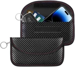 2 Pack Faraday Bags For Fob Cell Phone, 8.3X4.3IN Pouch Car Keys Rfi. Fixed Price $7.72.