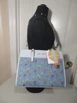 Betsy Johnson Flowers/air Balloon Xobeca-u Shoulder Bag Blue Denim Multi. Fixed Price $71.95.