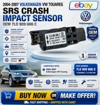 2004-07 Volkswagen Vw Touareg Srs Crash Impact Sensor Oem 7LO 909 606 S1. Fixed Price $29.95.