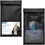 Omkhe 2 Pack Military Grade Faraday Bags For Smartphones, Magnetic Closure.... Fixed Price $28.99.
