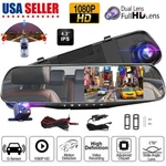 4.5" Car Backup Camera Mirror Dash Recorder Rear View Reverse Parking System. Fixed Price $24.20.