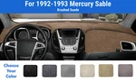 Dashboard Mat Cover For 1992-1993 Mercury Sable (brushed Suede). Fixed Price $78.95.