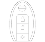 Genuine Nissan Keyless Entry Transmitter 28268-4CB1B. Fixed Price $161.09.