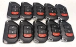 Lot Of 10 Oem Jeep Flip Key Fob Remote OHT1130261 Button. Fixed Price $120.00.
