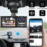 1080P Hd Dash Car Dvr Video Recorder G-sensor 3 Lens Front And Rear Camera. Fixed Price $30.99.
