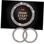 Whaletail 2PCS Bling Crystal Rhinestone Car Engine Start Ring Champagne Gold. Fixed Price $11.90.